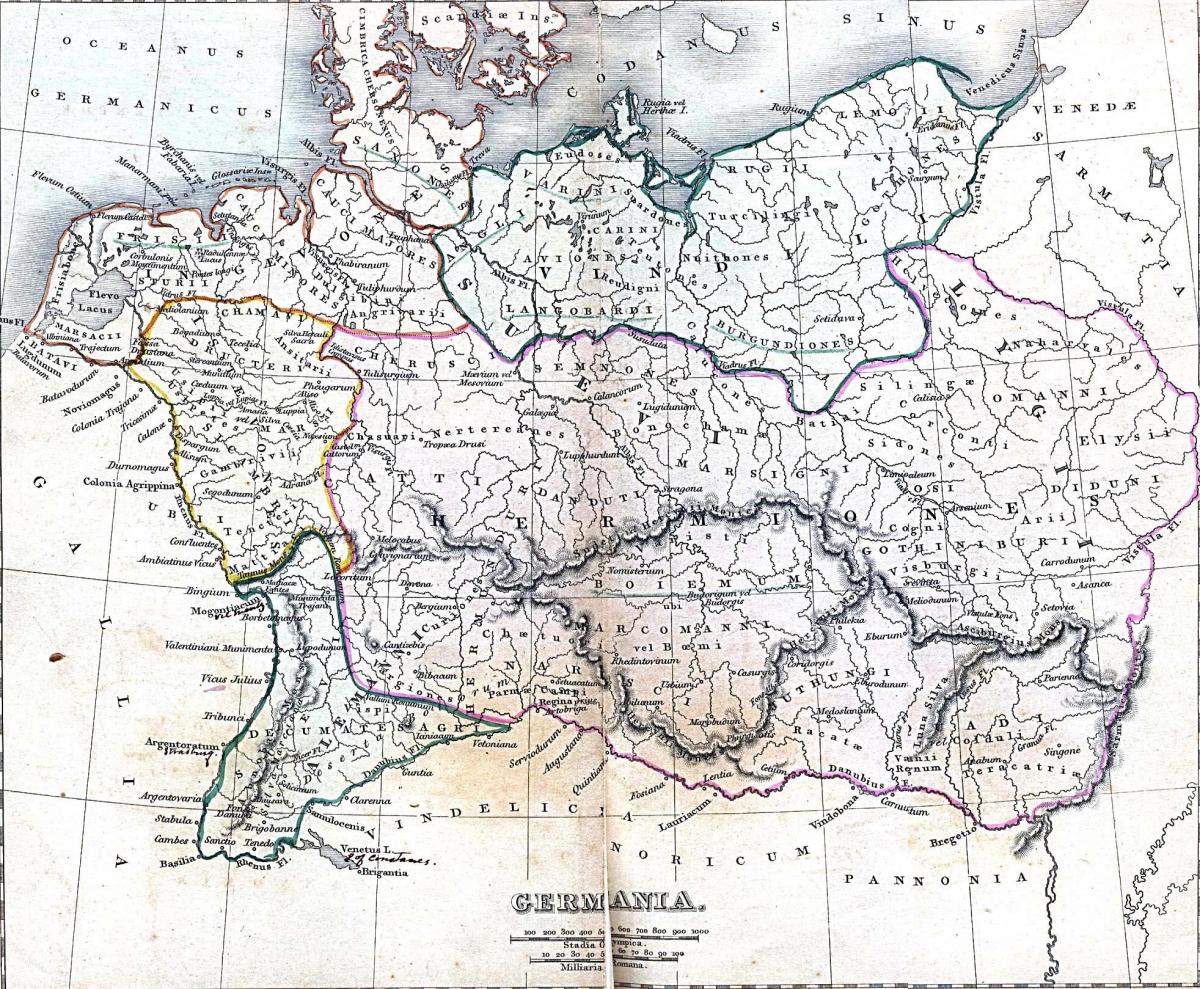 Historische Karte von Deutschland