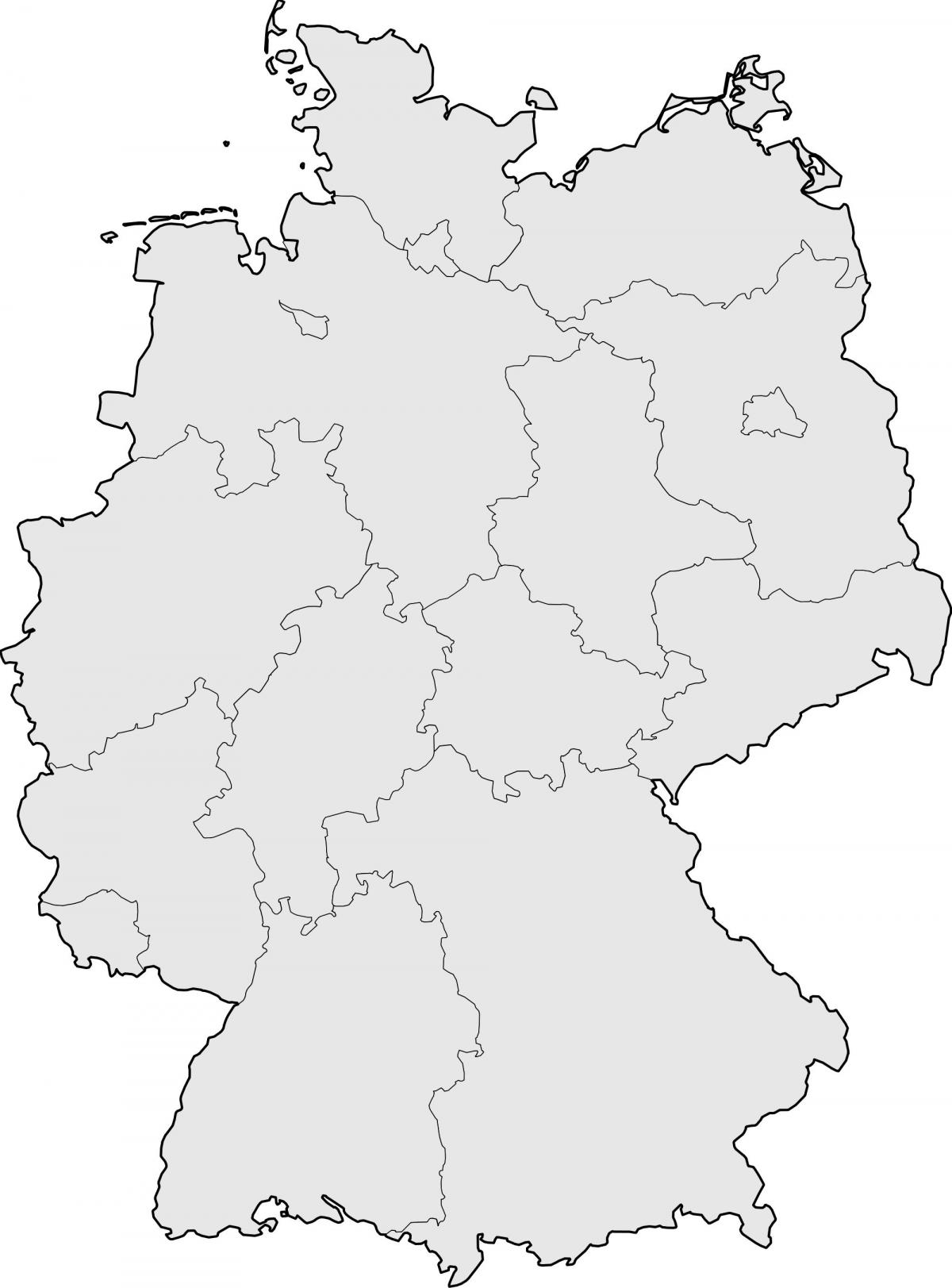 Leere Deutschlandkarte