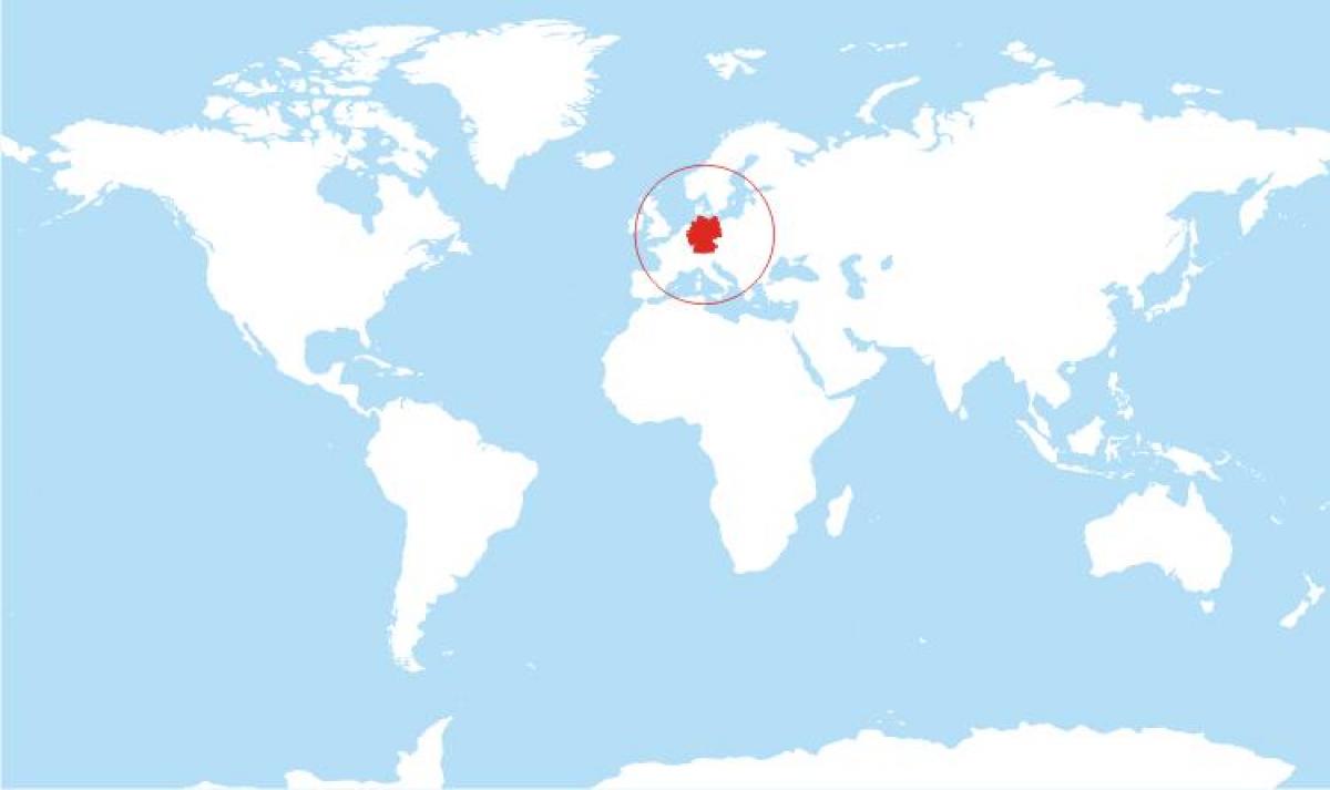 Deutschland Standort auf der Weltkarte