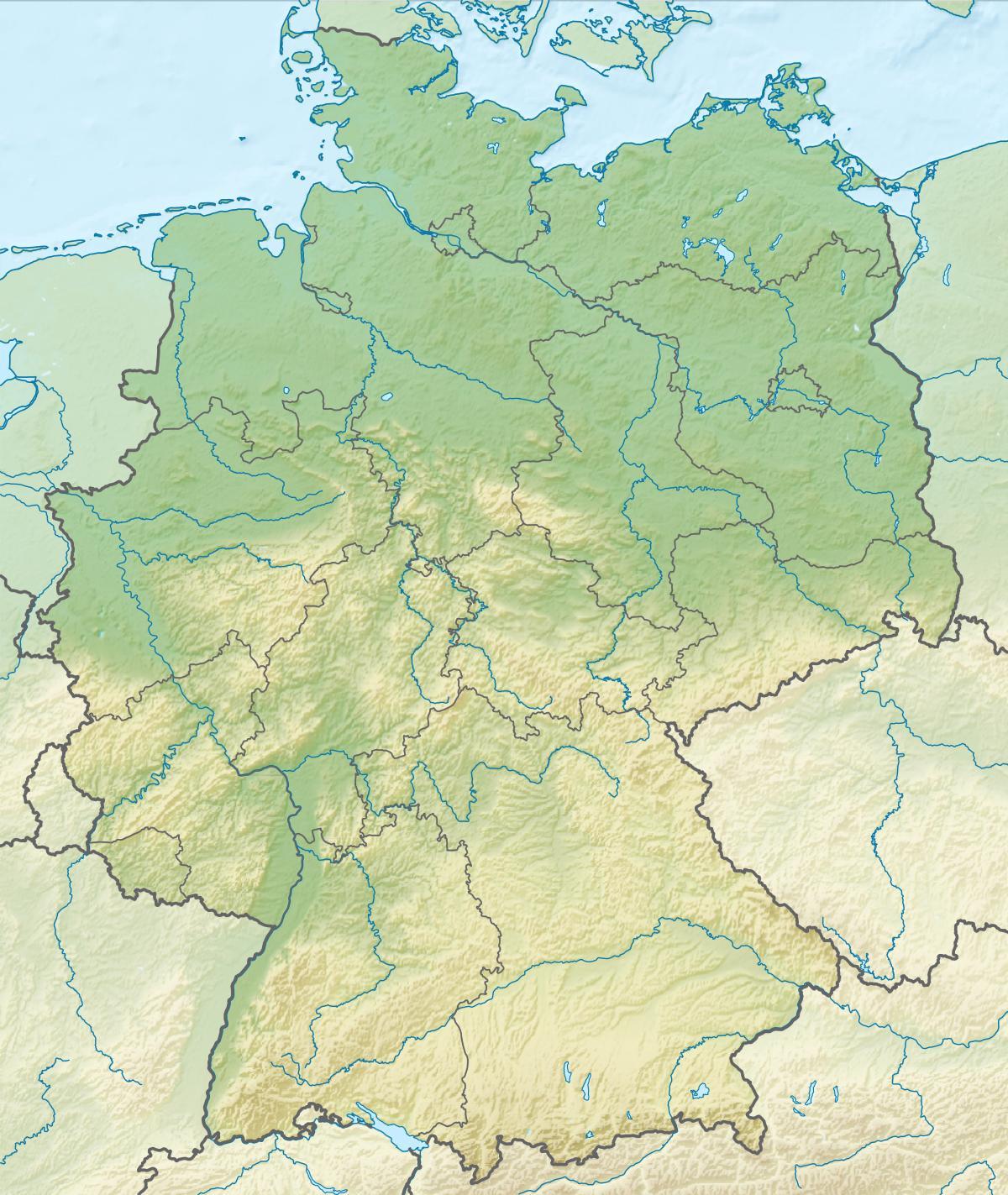 Deutschland Landformkarte