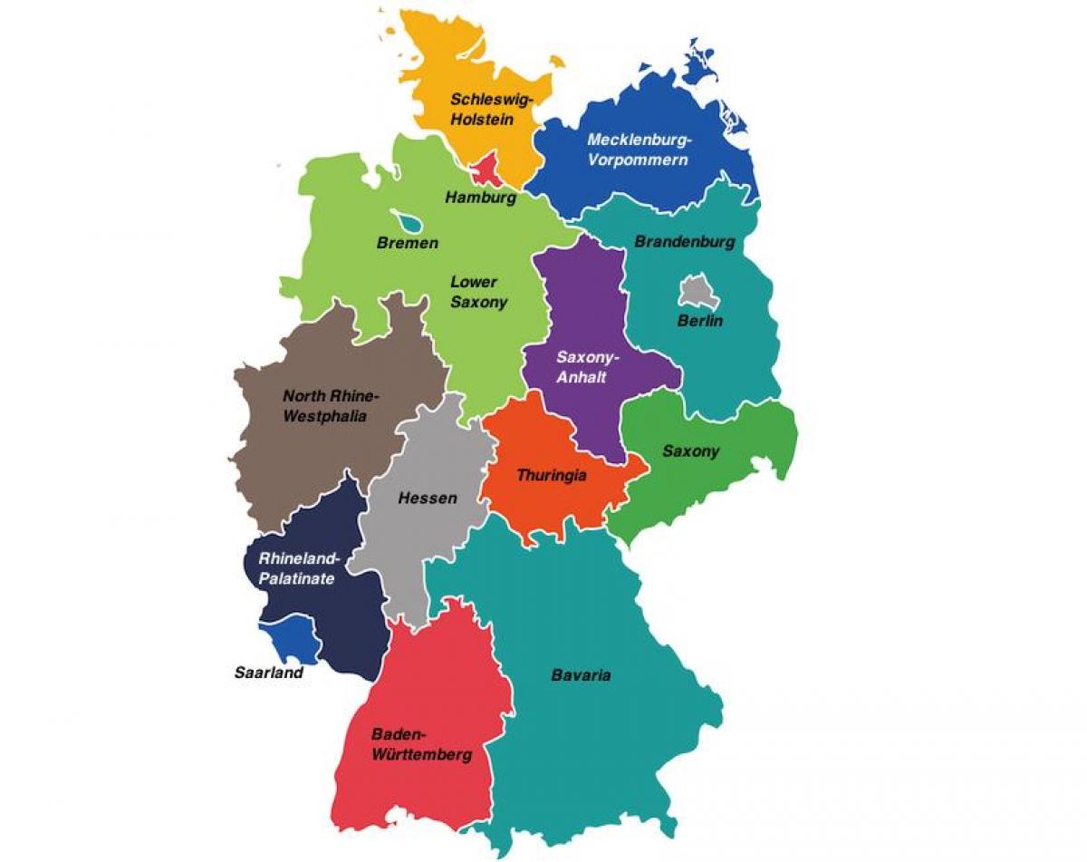Deutschland Gebietskarte