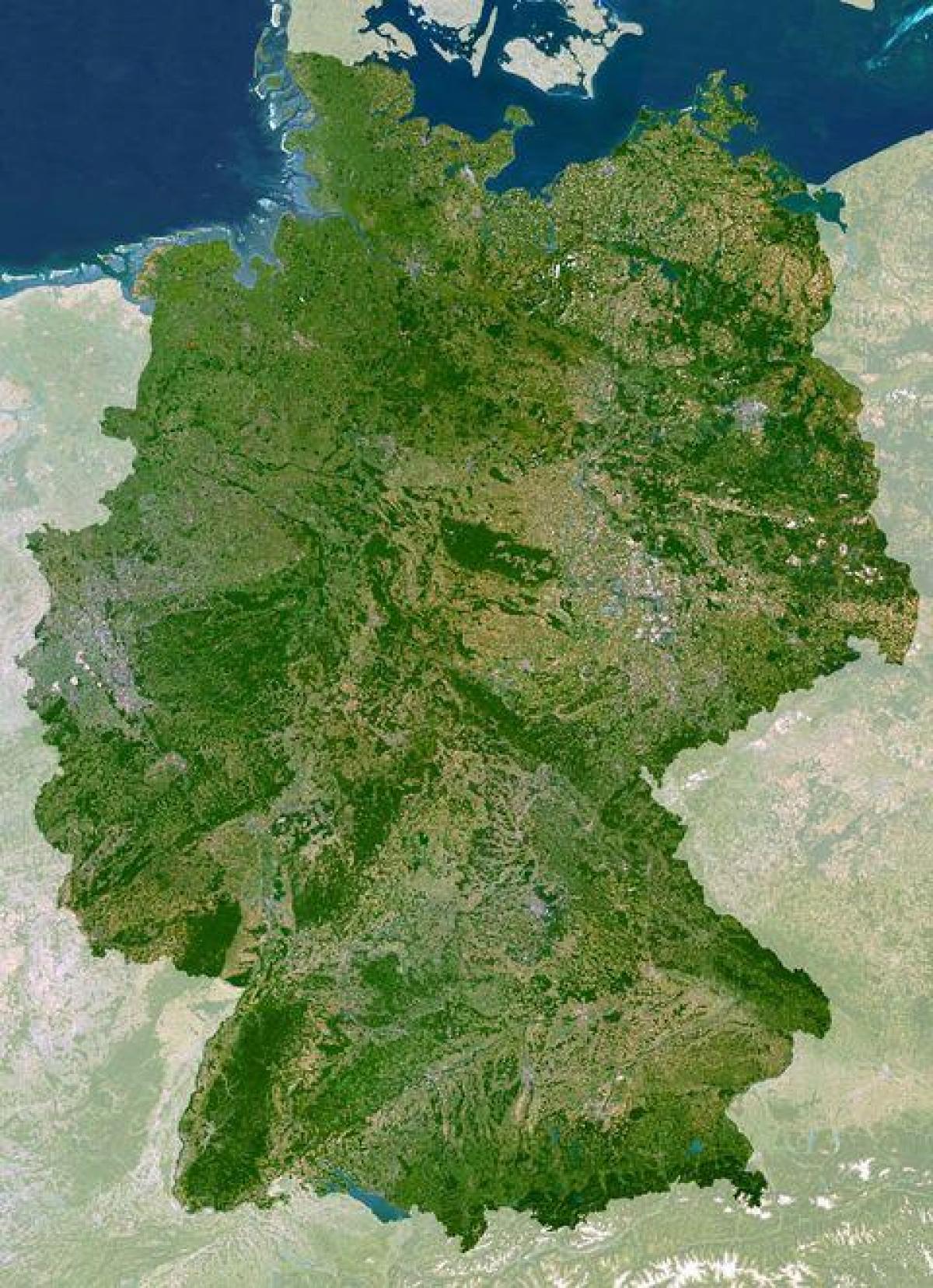 Deutschland Himmelsansicht Karte