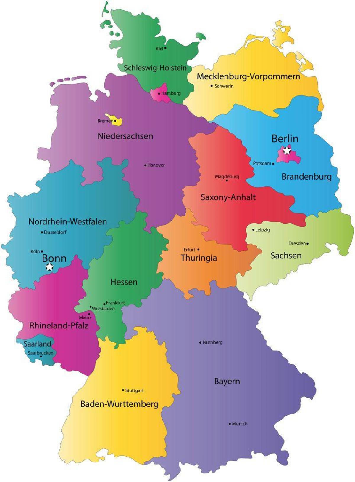 Deutschland Länderkarte
