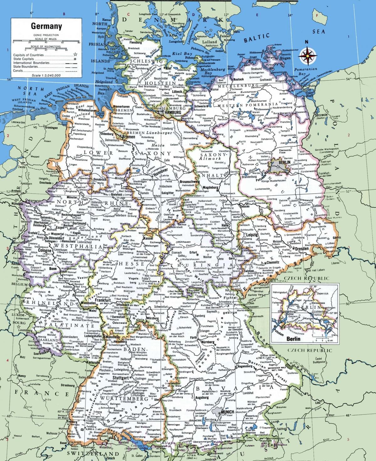 Deutschland Stadtplan